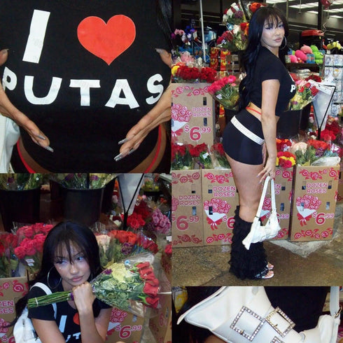 I Love Putas Cropped Top